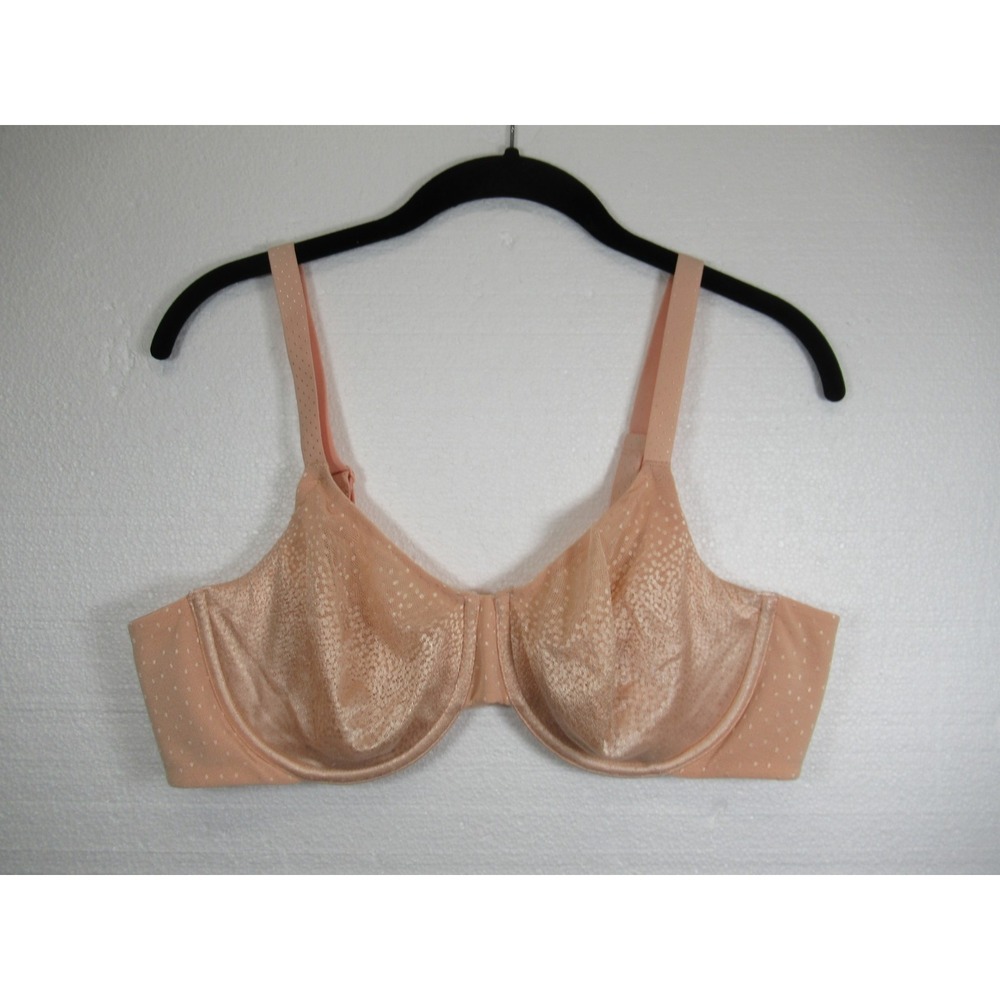 Wacoal Back Appeal Unlined 2-Ply Bra 40C Peach Underwire 855303